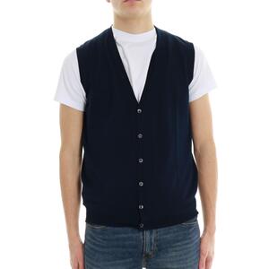 GILET IN MAGLIA BLU